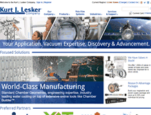 Tablet Screenshot of lesker.com